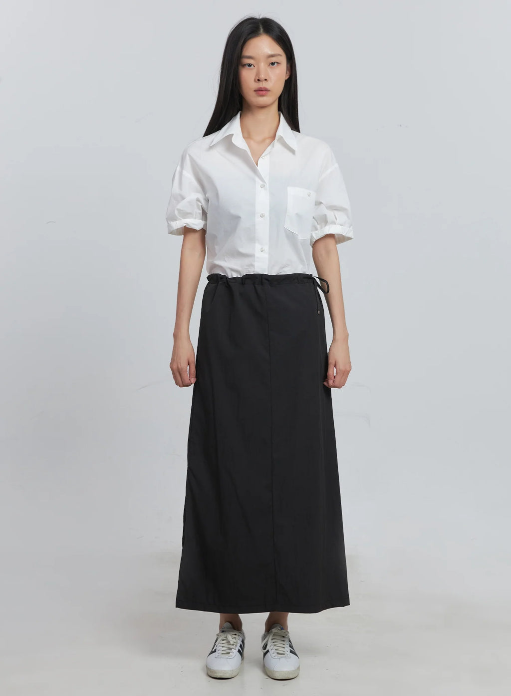 Roll-Up Short-Sleeve Collared Shirt IU512
