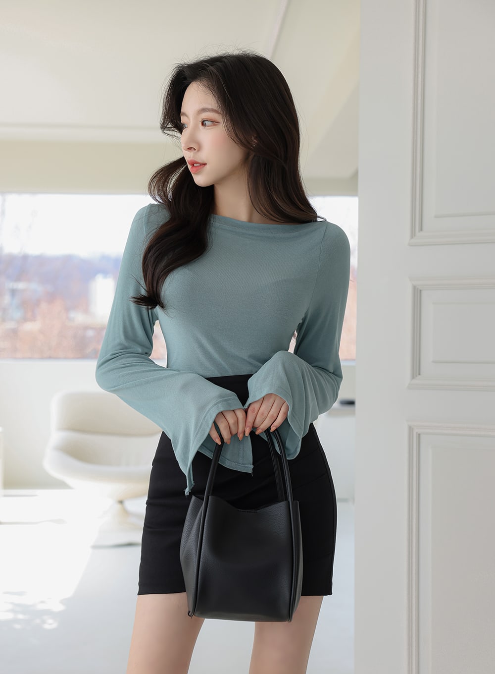 Daily Mini Minimalist Shoulder Bucket Bag IA05