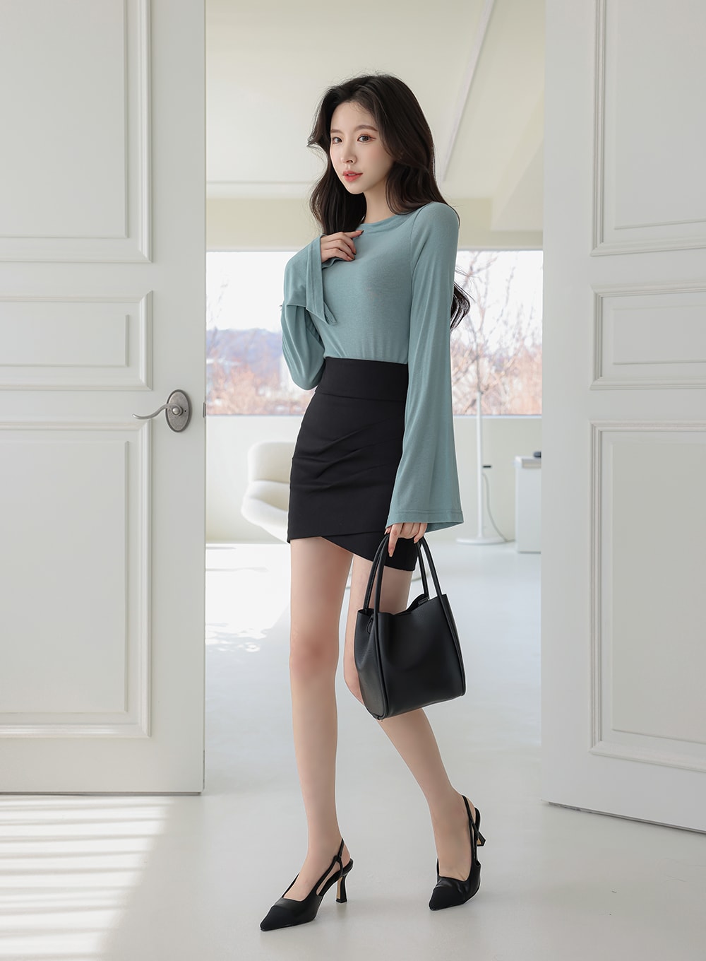 Daily Mini Minimalist Shoulder Bucket Bag IA05