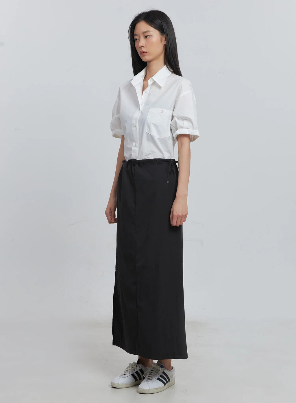 Roll-Up Short-Sleeve Collared Shirt IU512