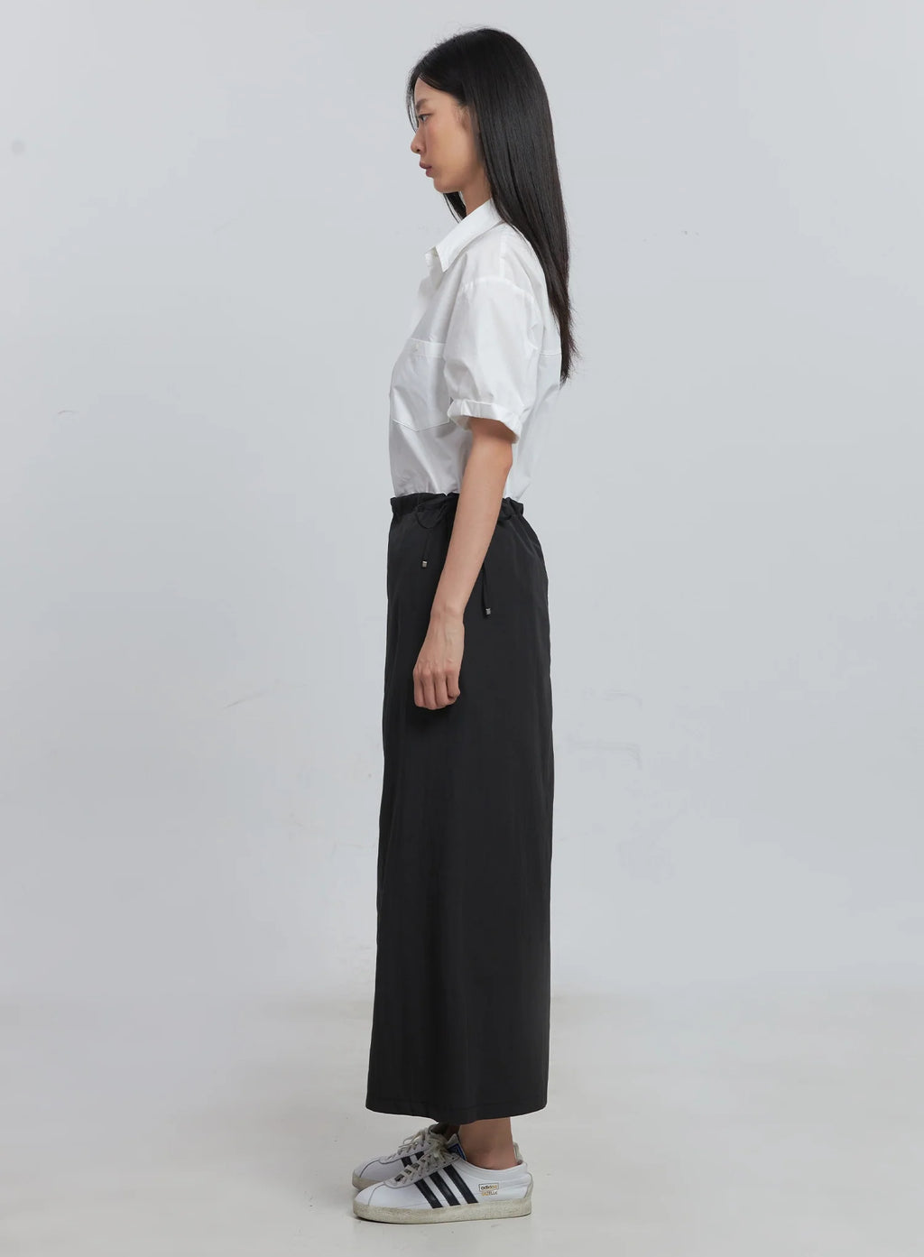 Roll-Up Short-Sleeve Collared Shirt IU512