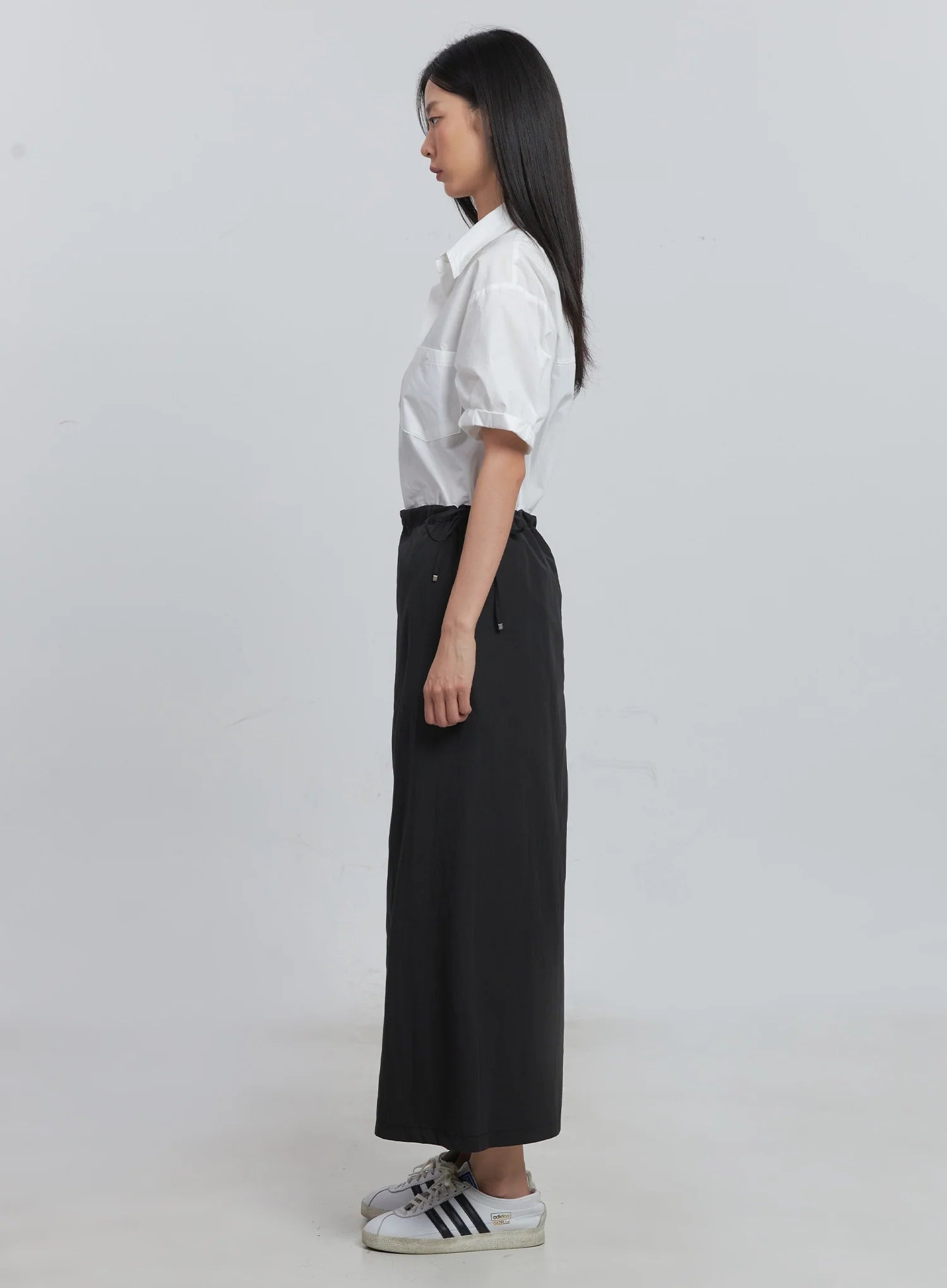 Roll-Up Short-Sleeve Collared Shirt IU512