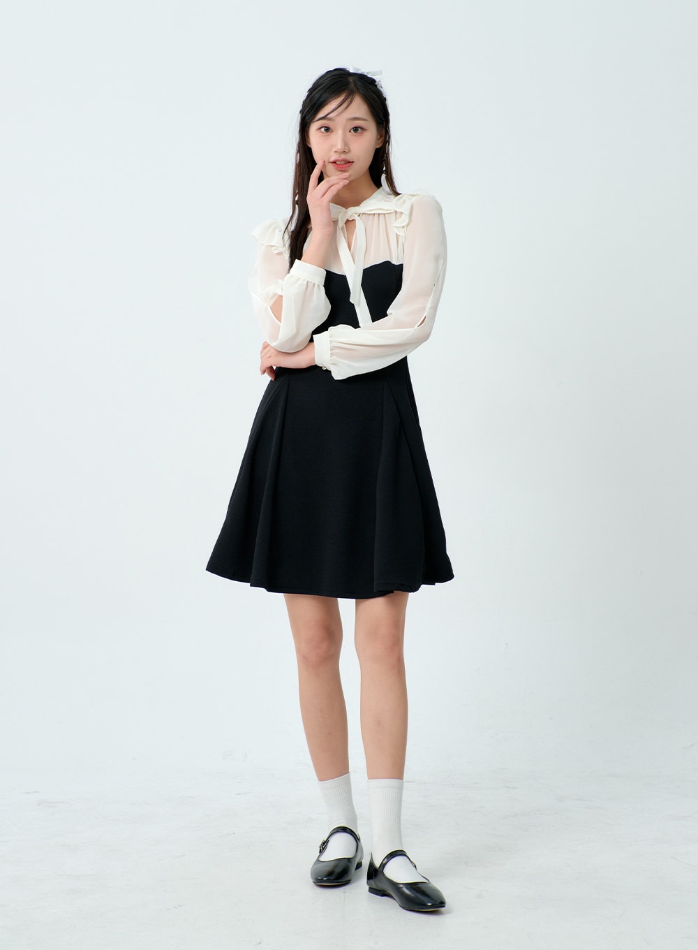 Cut Out Sleeve Mini Dress BM329