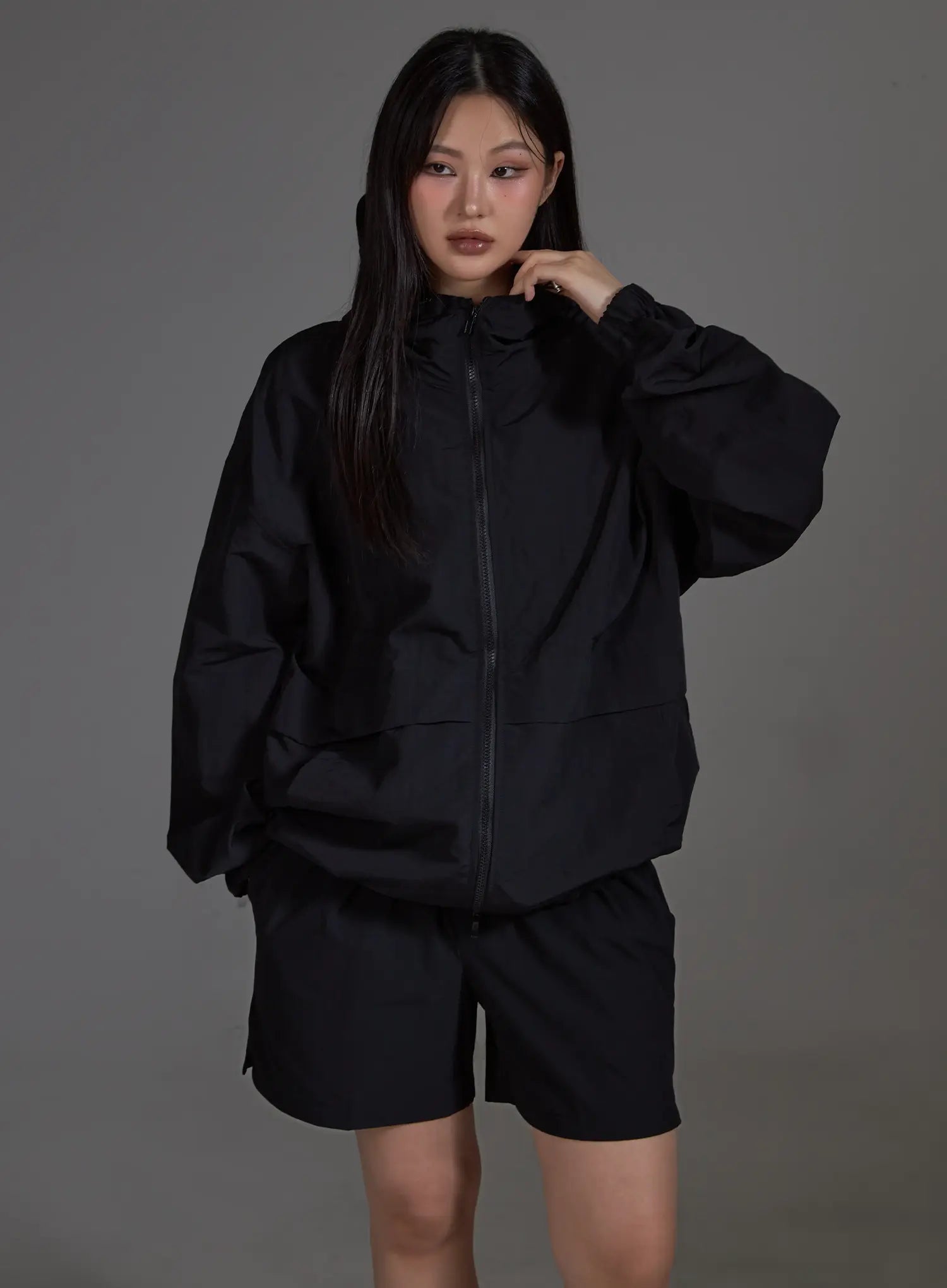 Stretch Running Shorts (Black) IO517