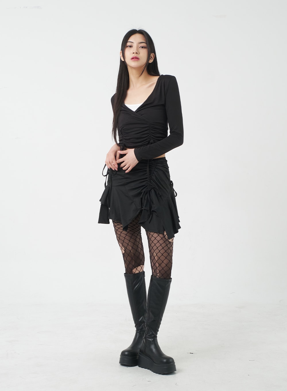 V-Neck Cropped Top BY309