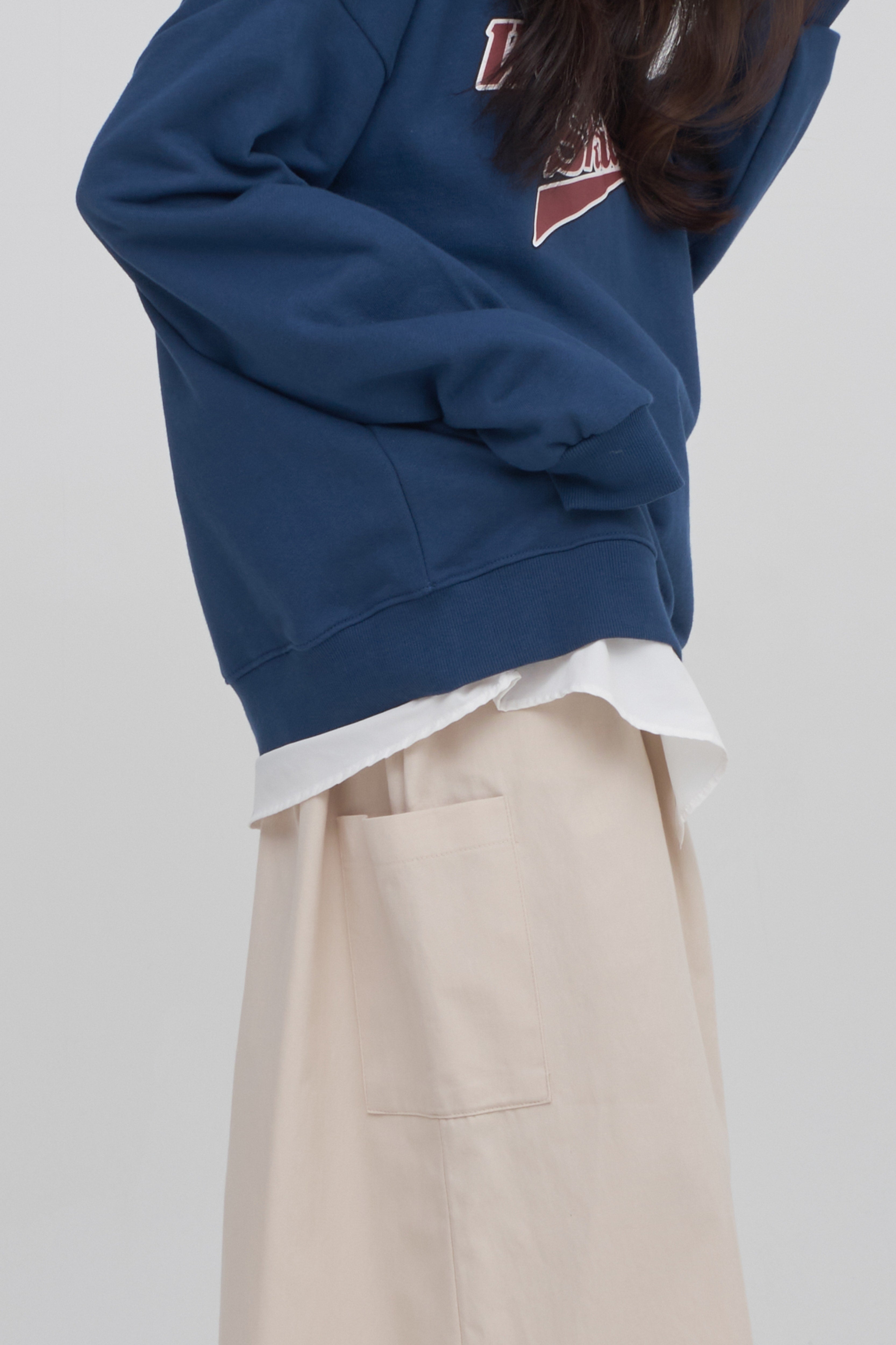 Elastic Waist Cargo Skirt