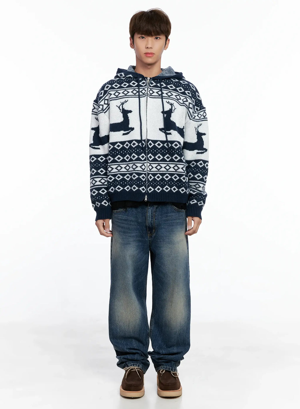 Men's Frost Hooded Knit Zip-Up IO502