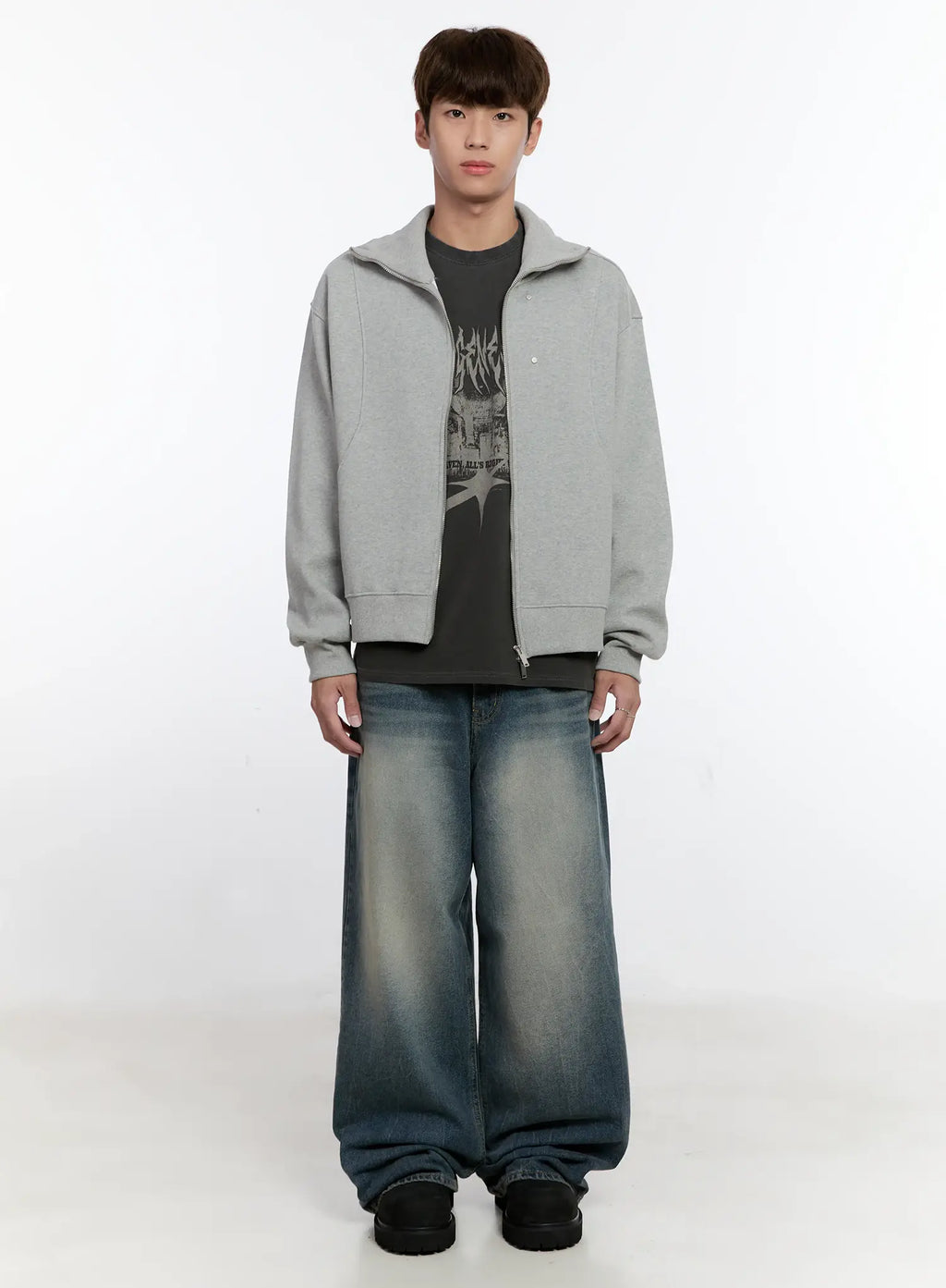 Men's Classic Two-Way Zip-Up Jacket IS529