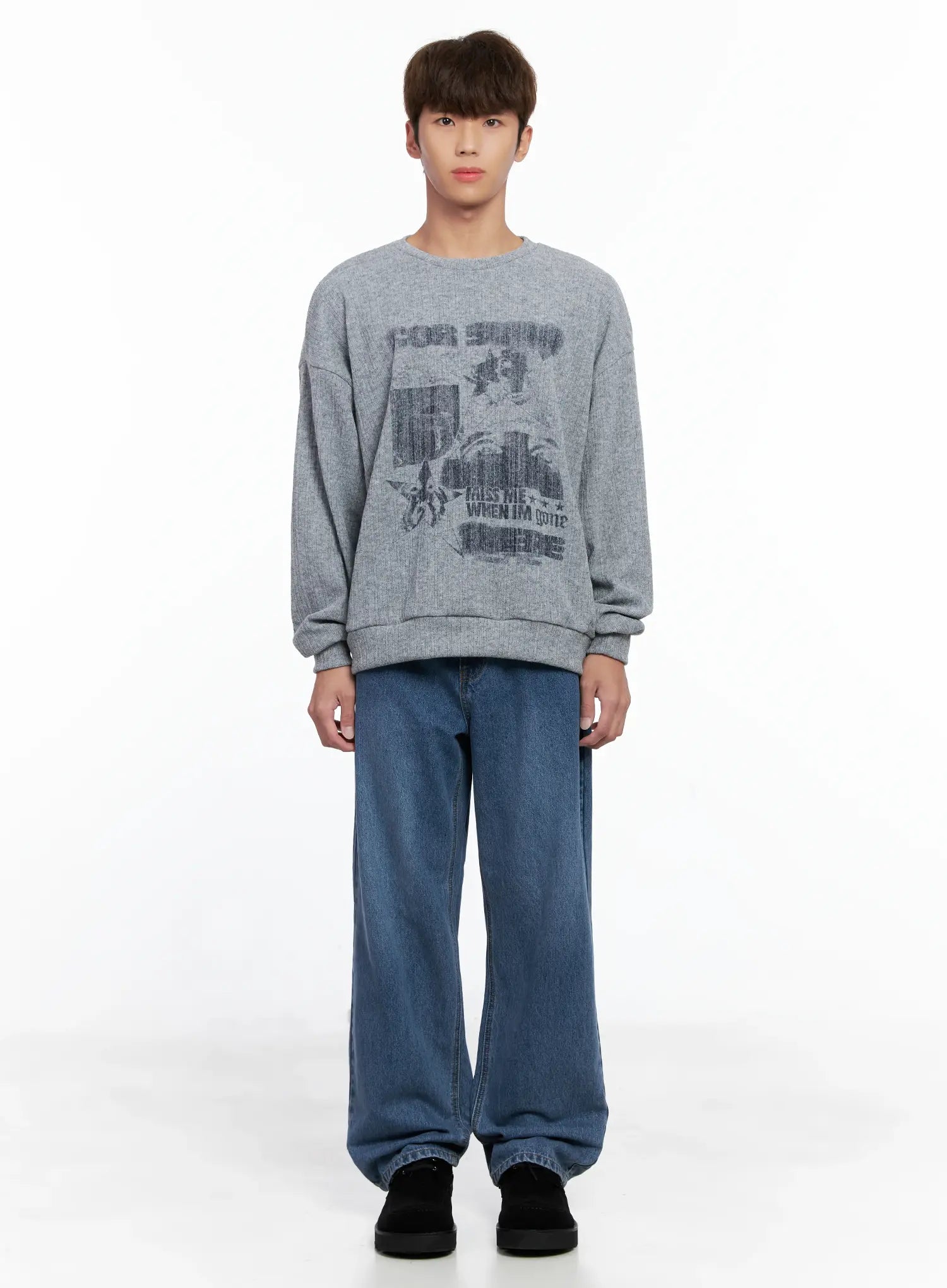 Men's Graphic Sweater IO506