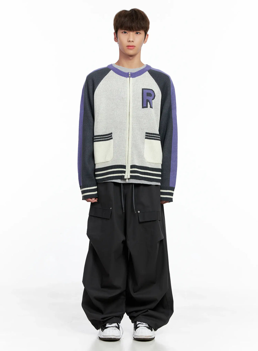 Men's Parachute Wide Pants IO506