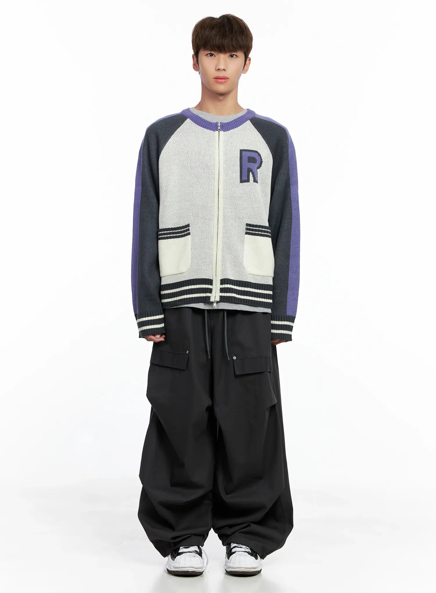 Men's Parachute Wide Pants IO506