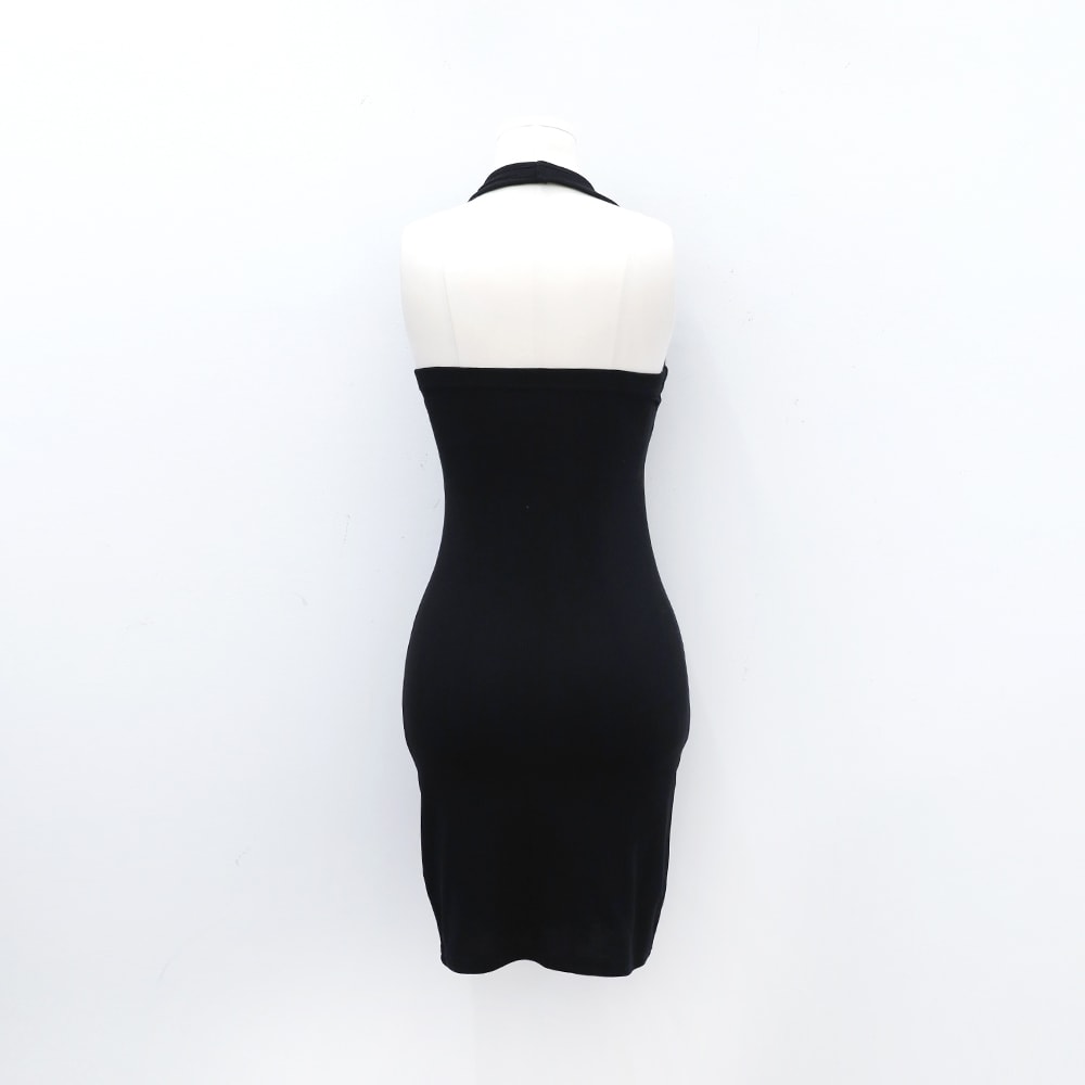 Halterneck Mini Bodycon Dress with Padding IM6