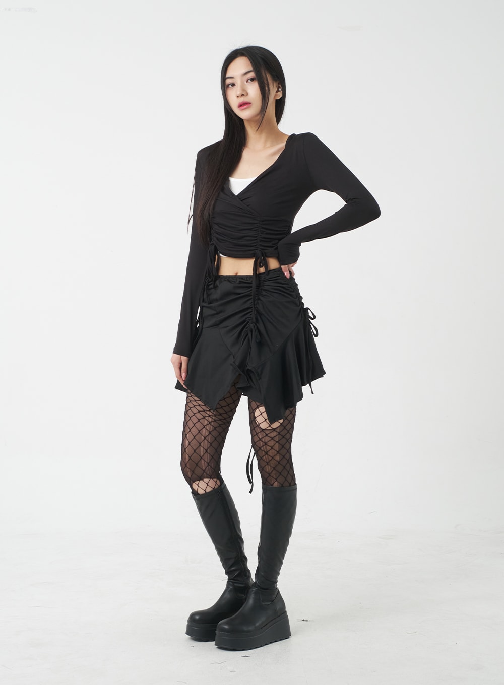 V-Neck Cropped Top BY309