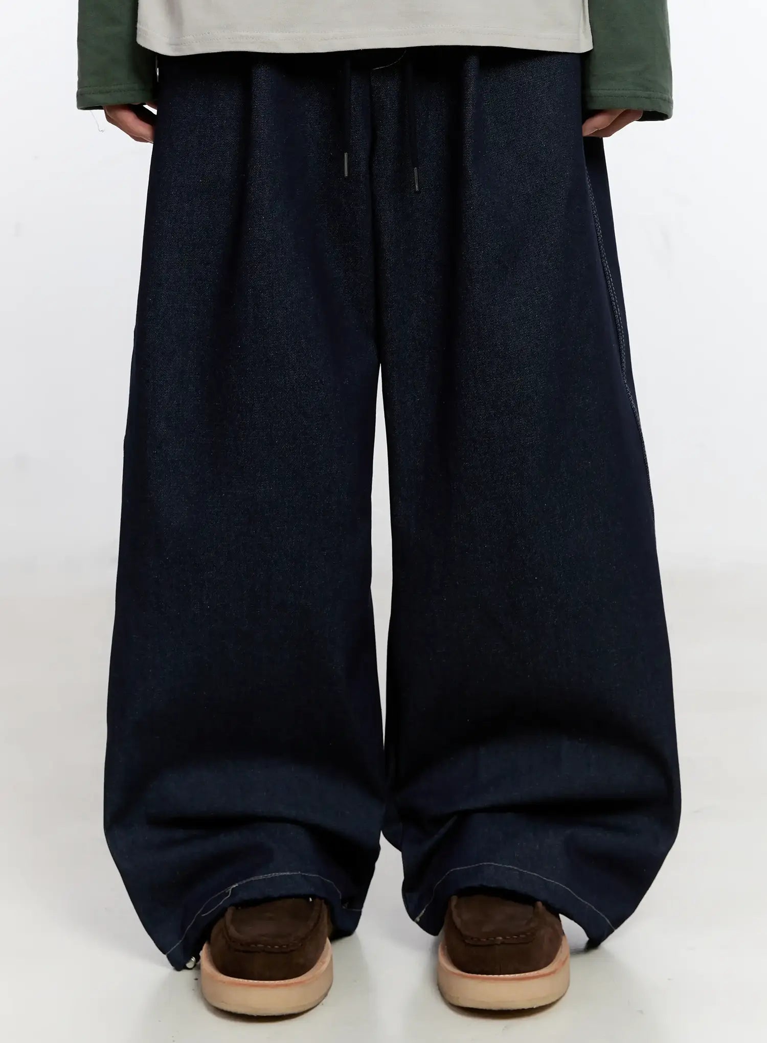 Men's Graphic Jeans (Dark Blue) IS529