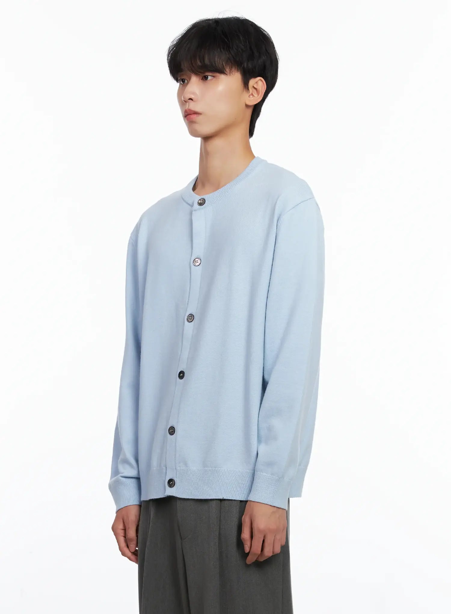 Men's Classic Round Cardigan IS519