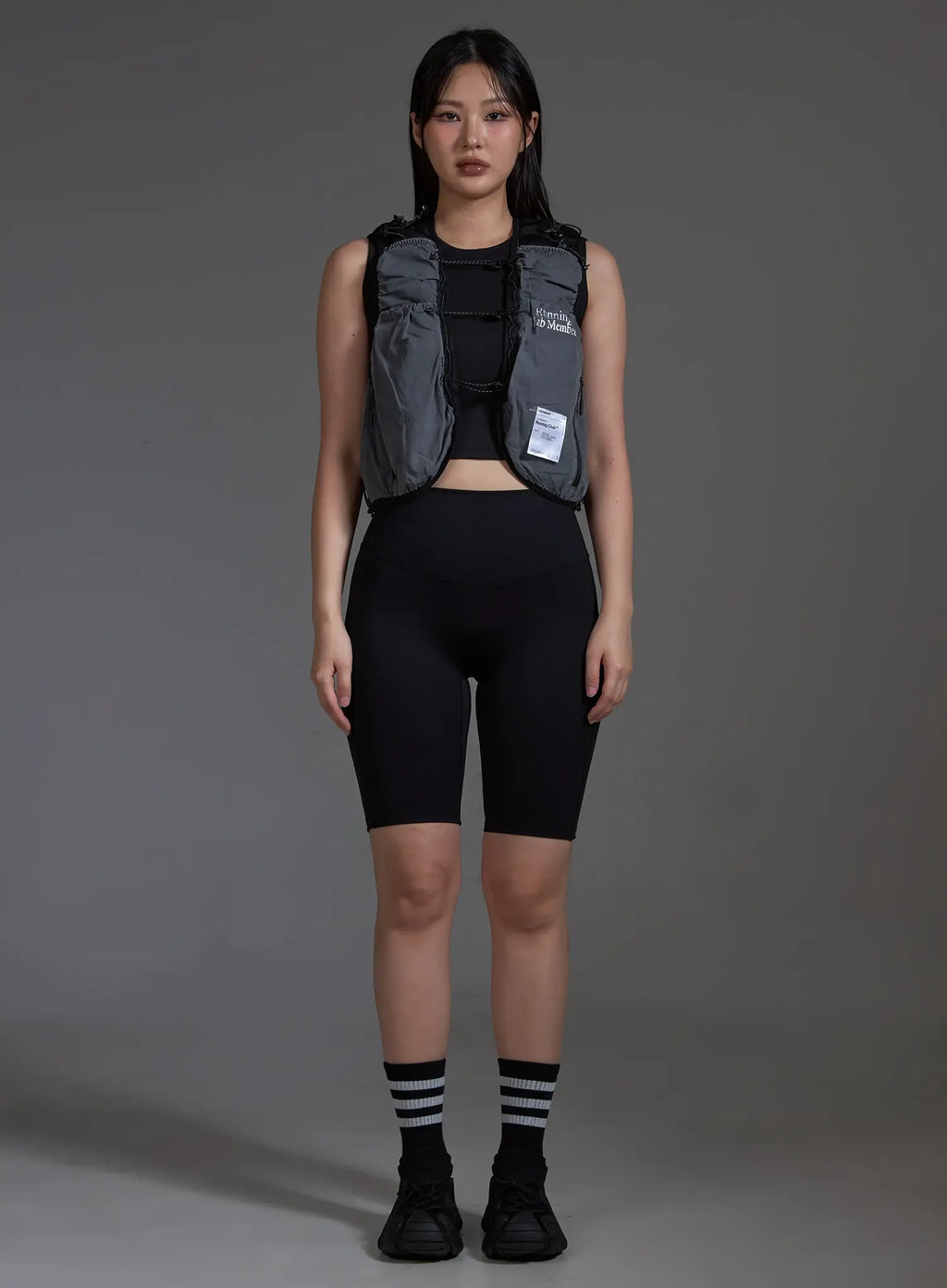 Sporty Utility Running Vest (Dark Gray) IO517