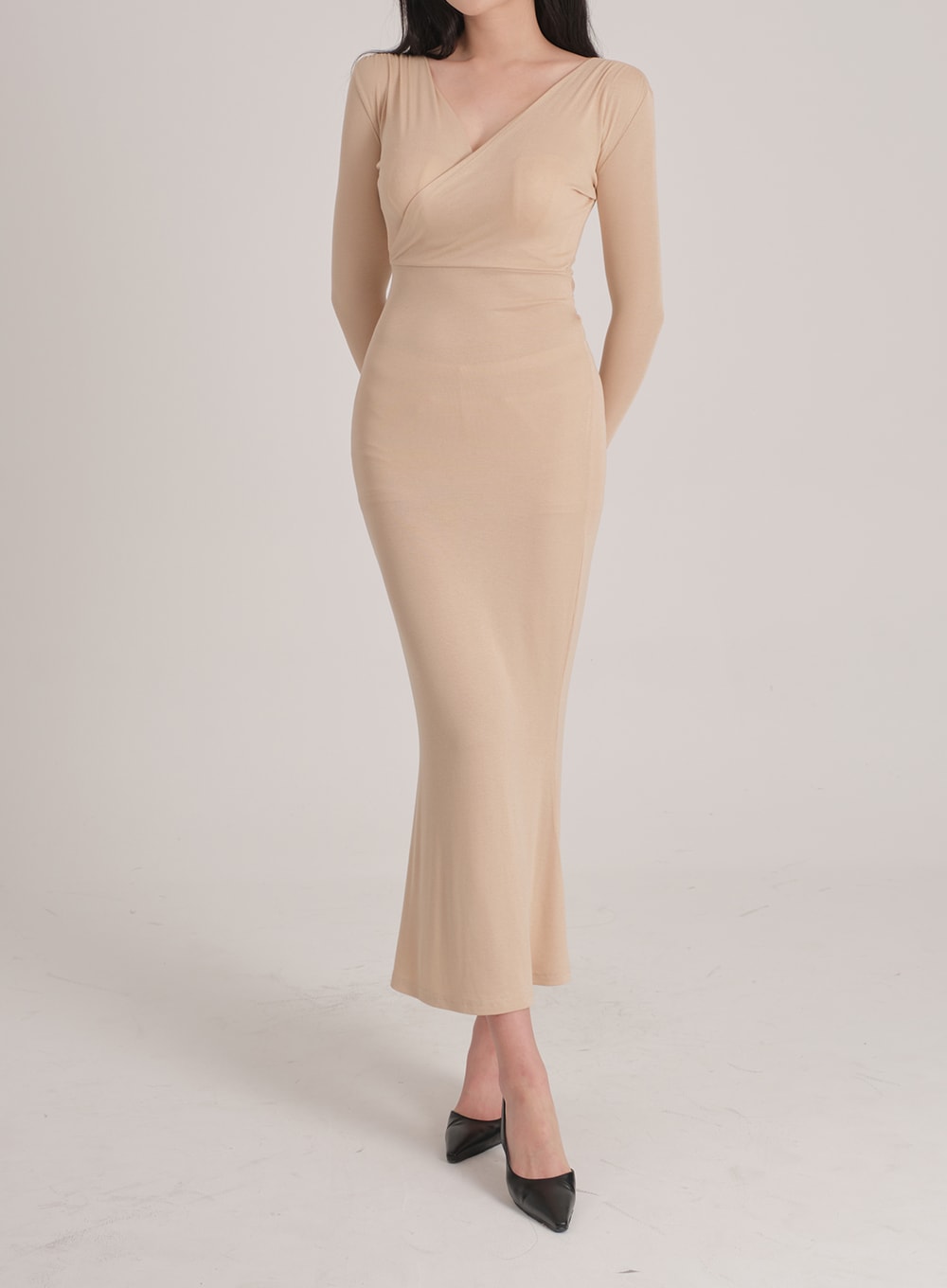 Maxi Wrap Mermaid Dress J31