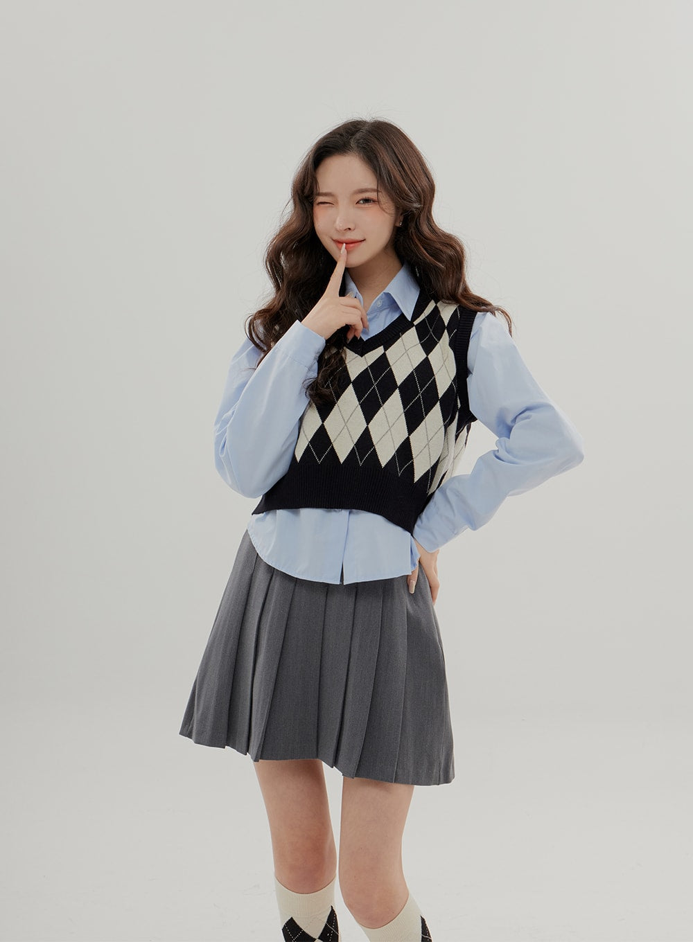 Cropped Long Sleeve Shirt B0802