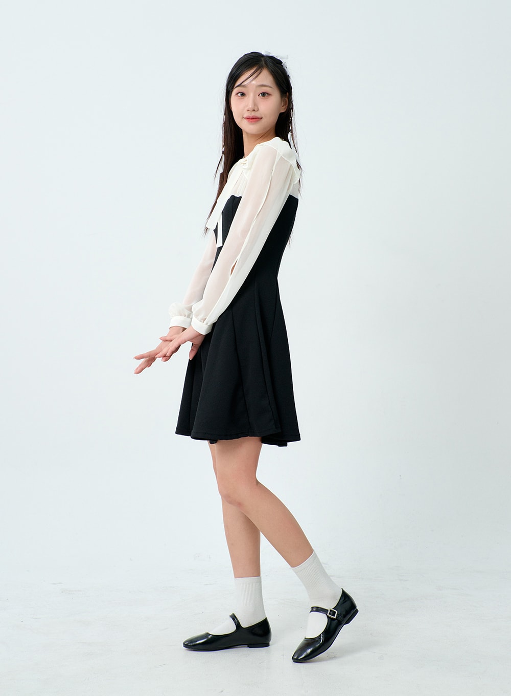 Cut Out Sleeve Mini Dress BM329