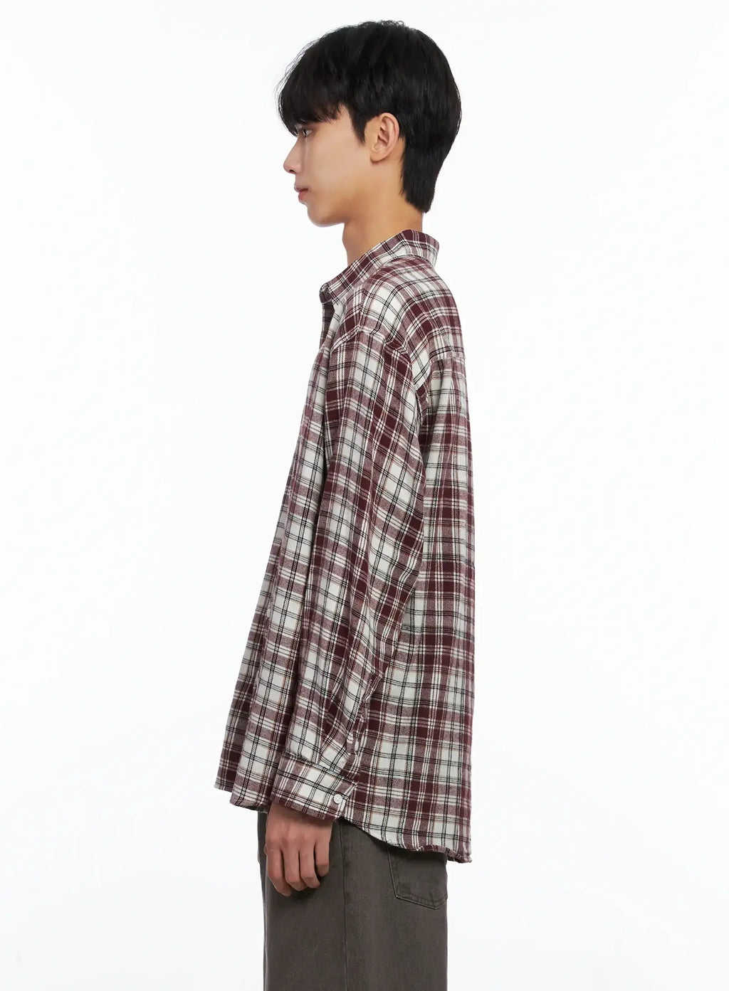 Men's Classic Plaid Button-Up Shirt IS519
