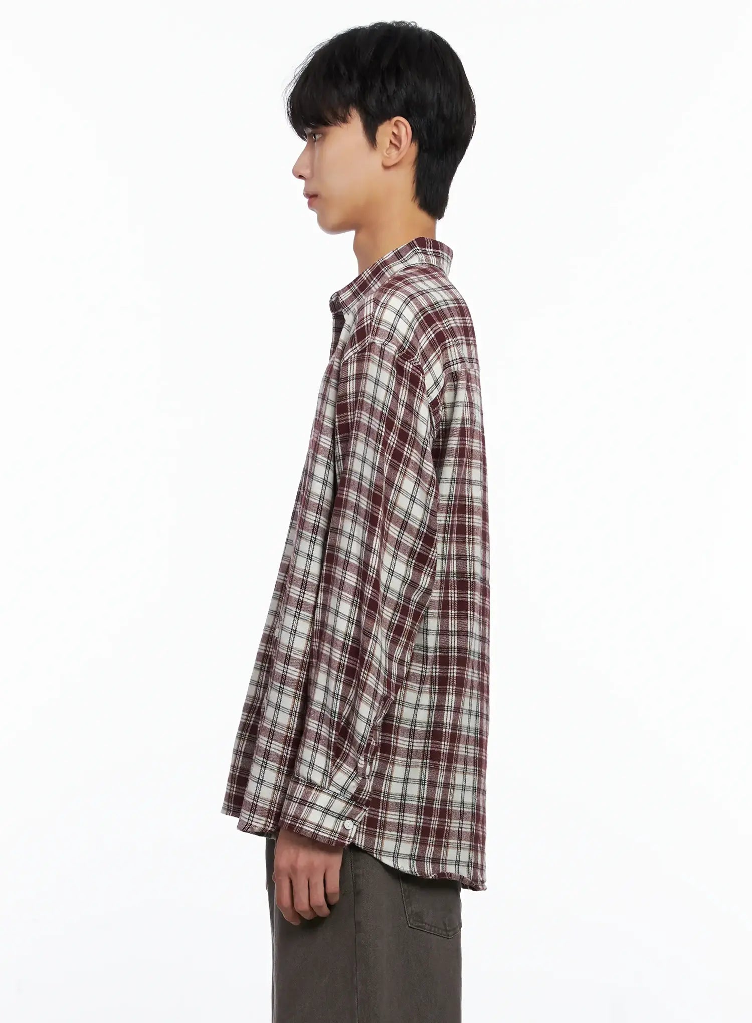 Men's Classic Plaid Button-Up Shirt IS519