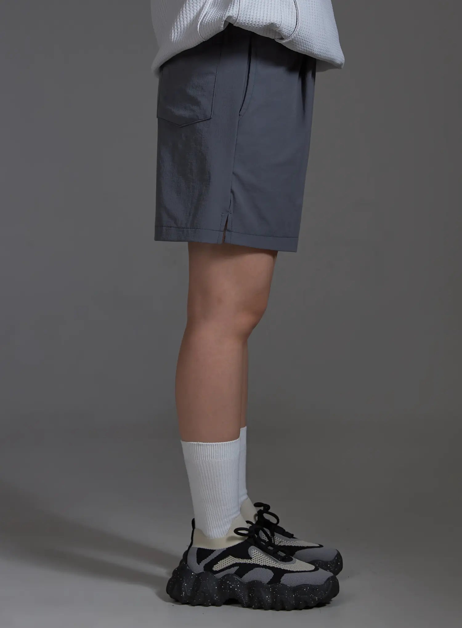 Casual Sporty Stretch Running Shorts (Dark Gray) IO517