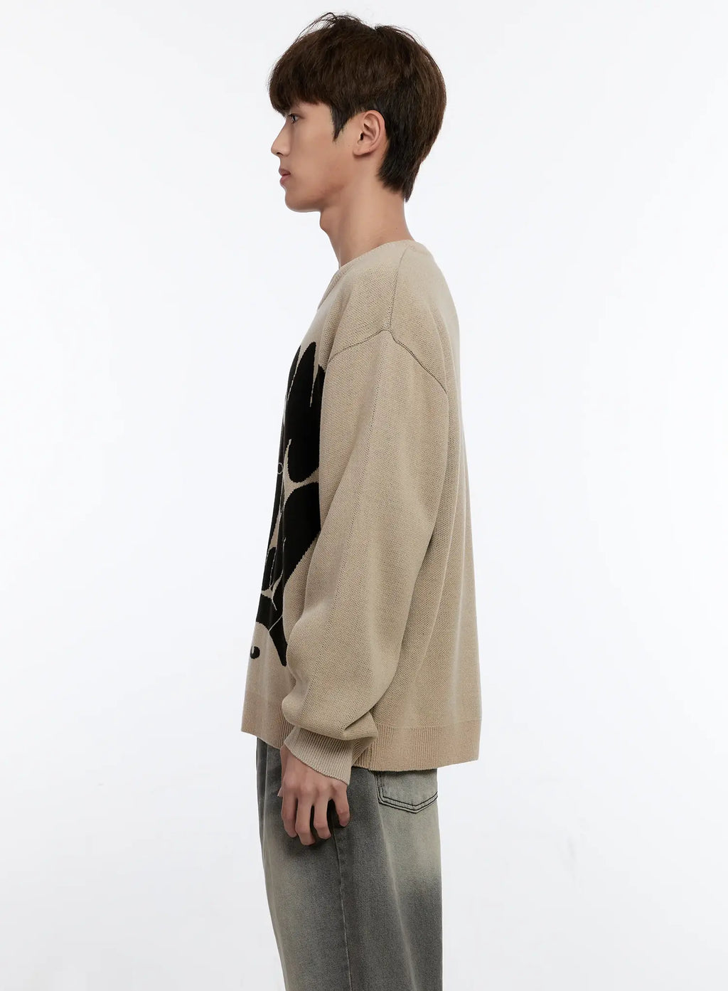 Men's Casual Knit Crewneck Sweater IS530