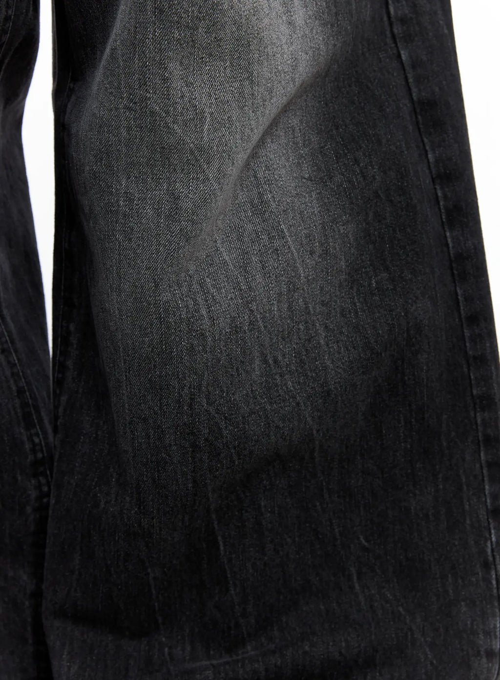 Men's Wide-Leg Washed Jeans IO502