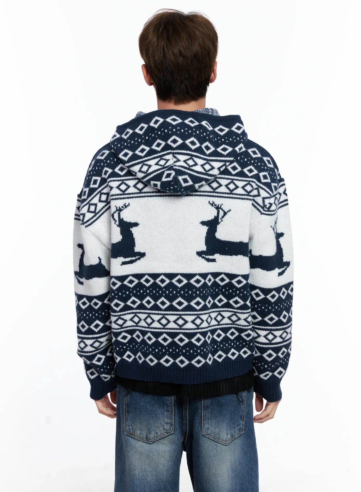 Men's Frost Hooded Knit Zip-Up IO502