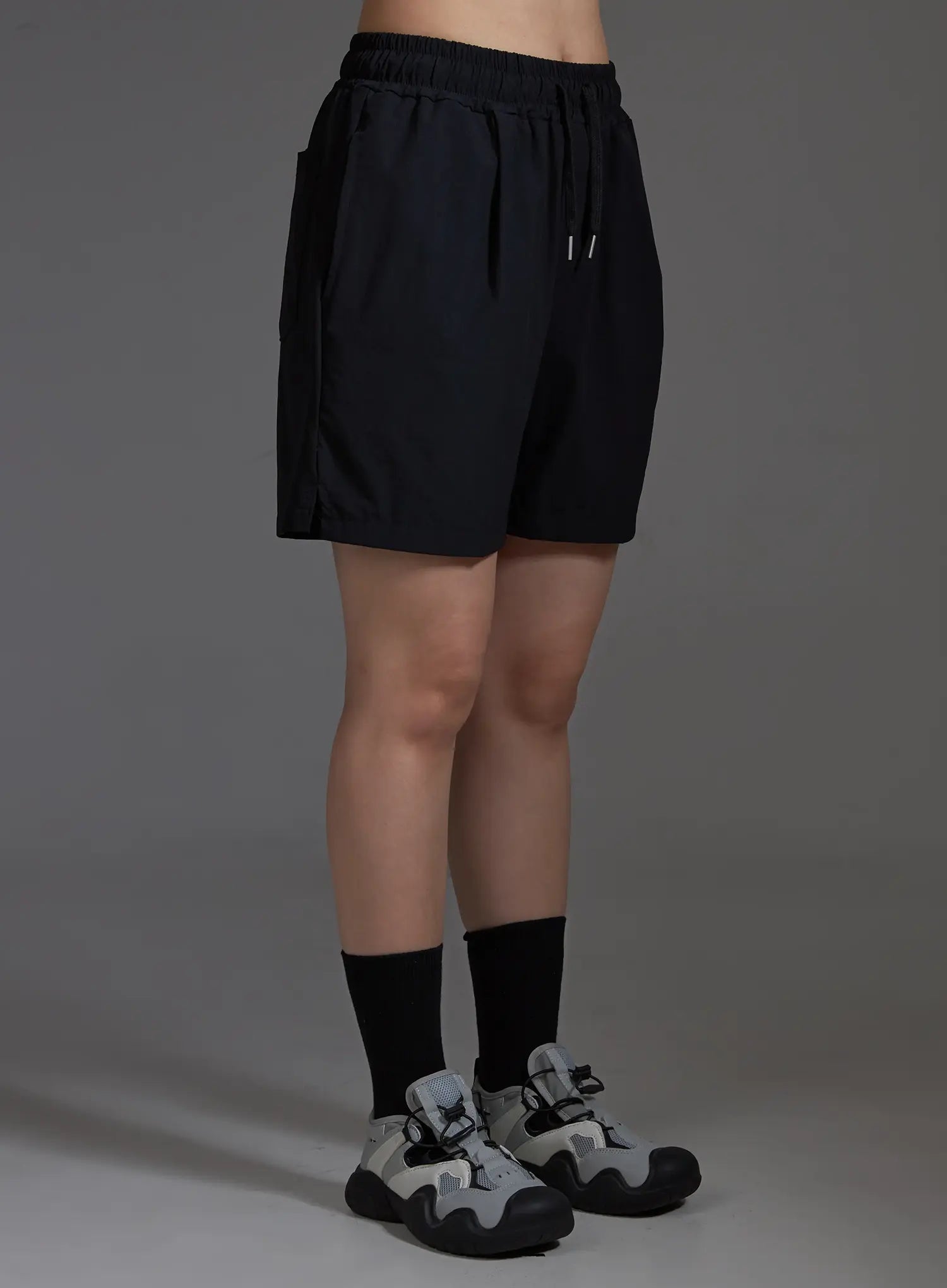 Stretch Running Shorts (Black) IO517