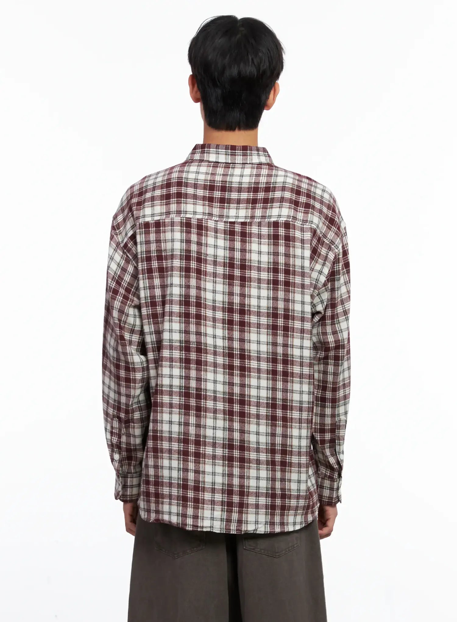 Men's Classic Plaid Button-Up Shirt IS519