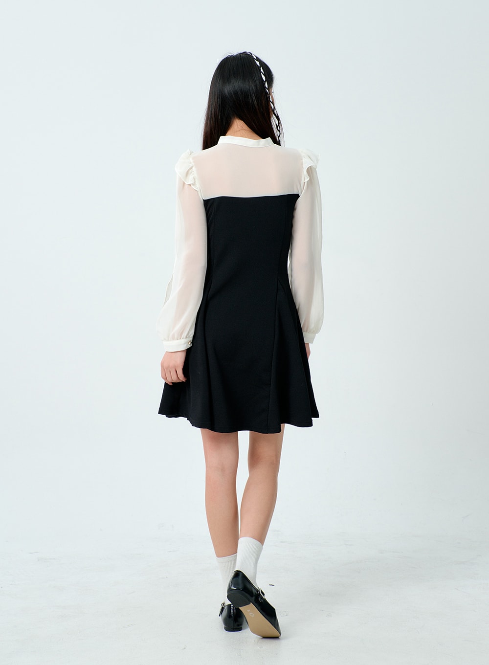 Cut Out Sleeve Mini Dress BM329