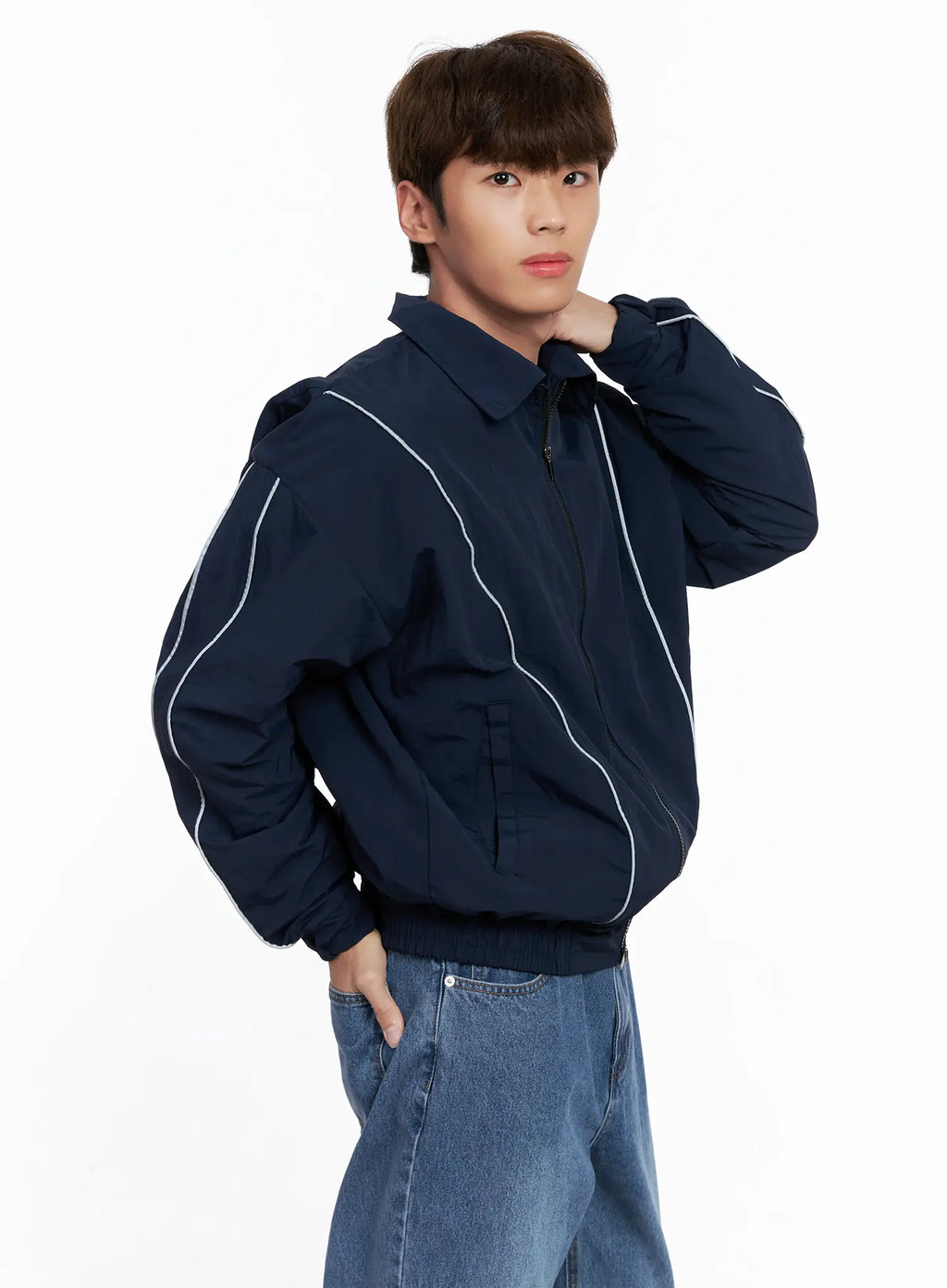 Men's Contrast Track Jacket IO506