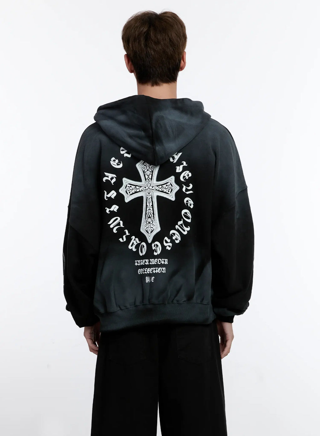 Men's Graphic Zip-Up Hoodie IS530