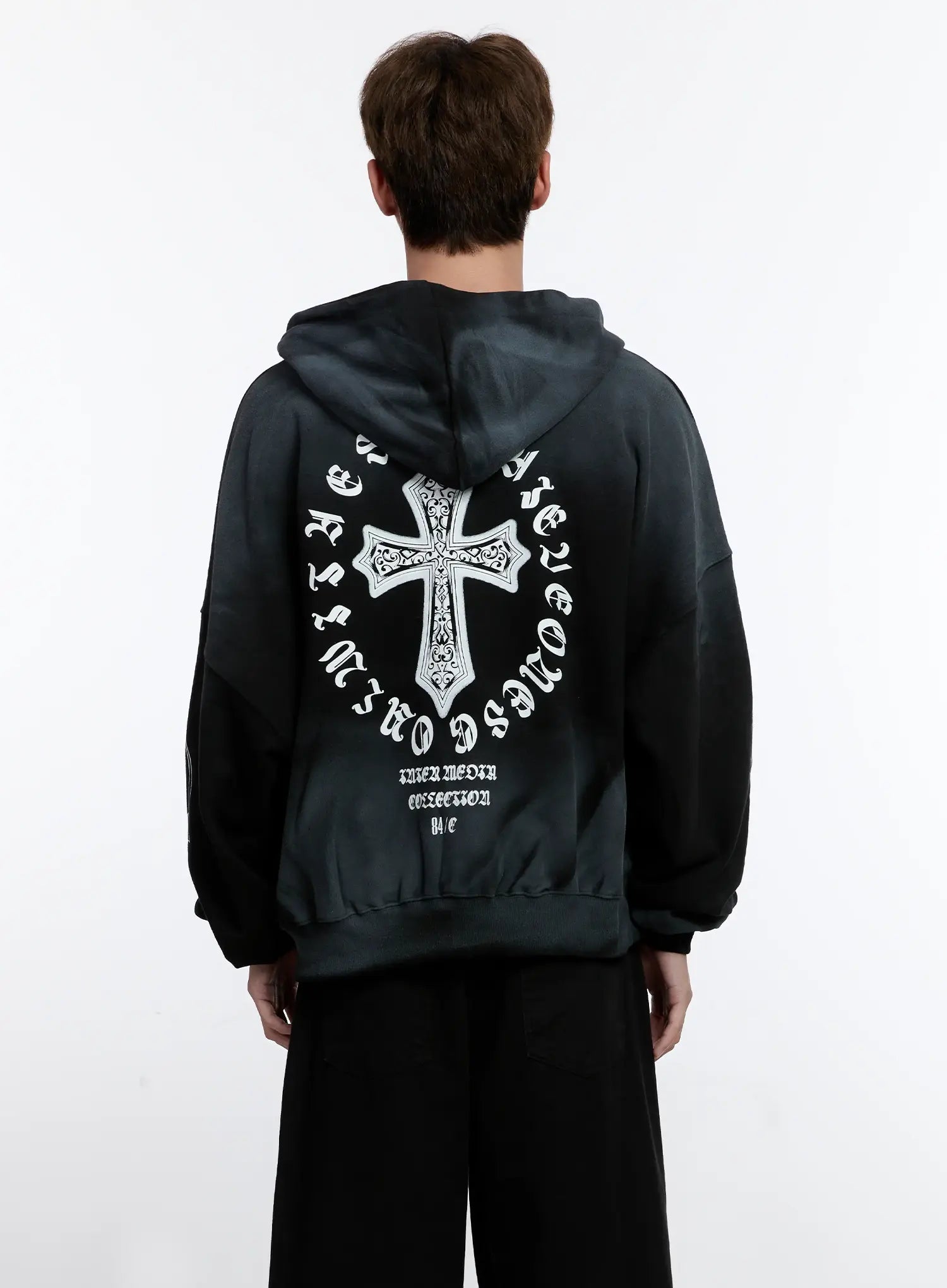 Men's Graphic Zip-Up Hoodie IS530