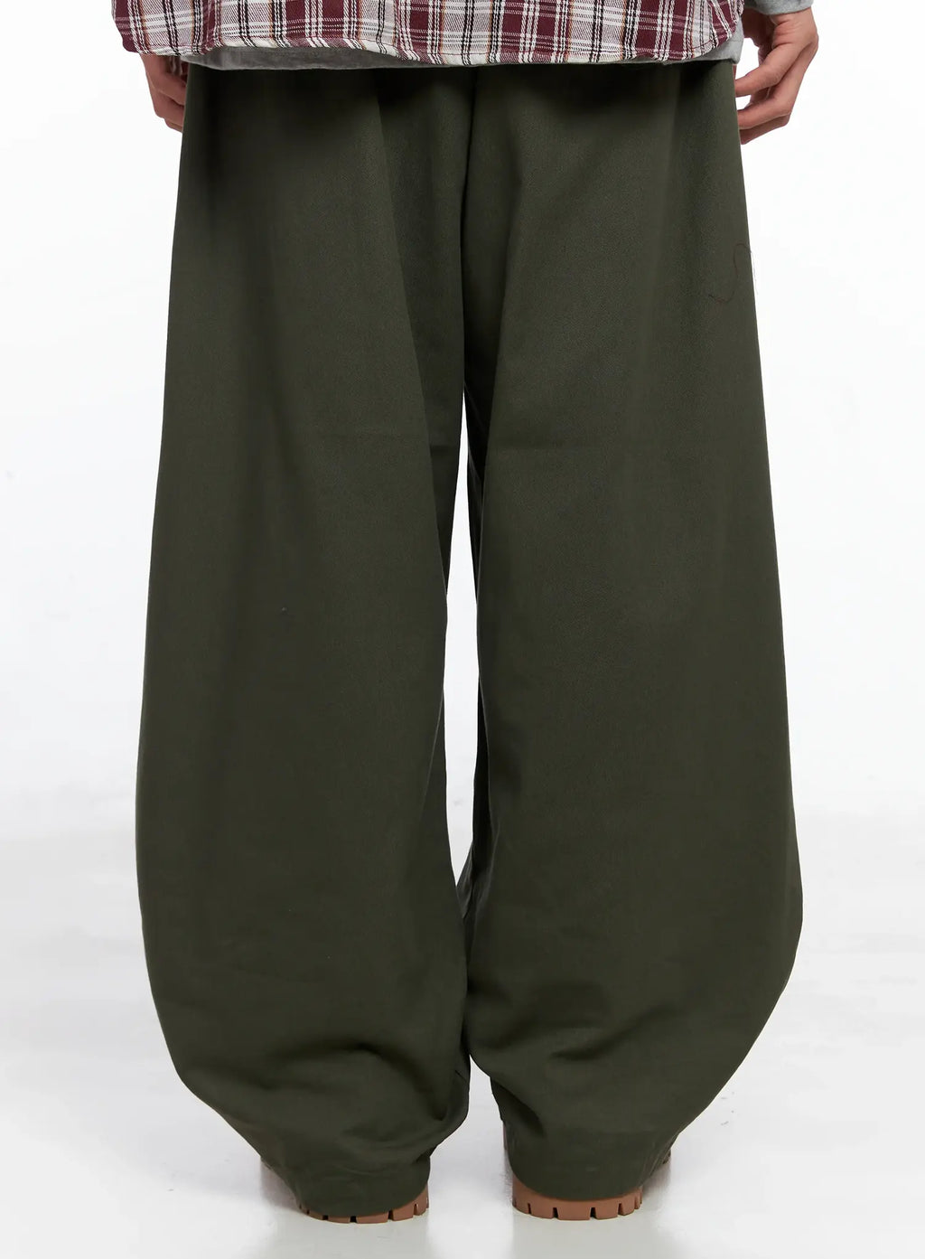 Men's Pintuck Wide-Leg Pants IO506