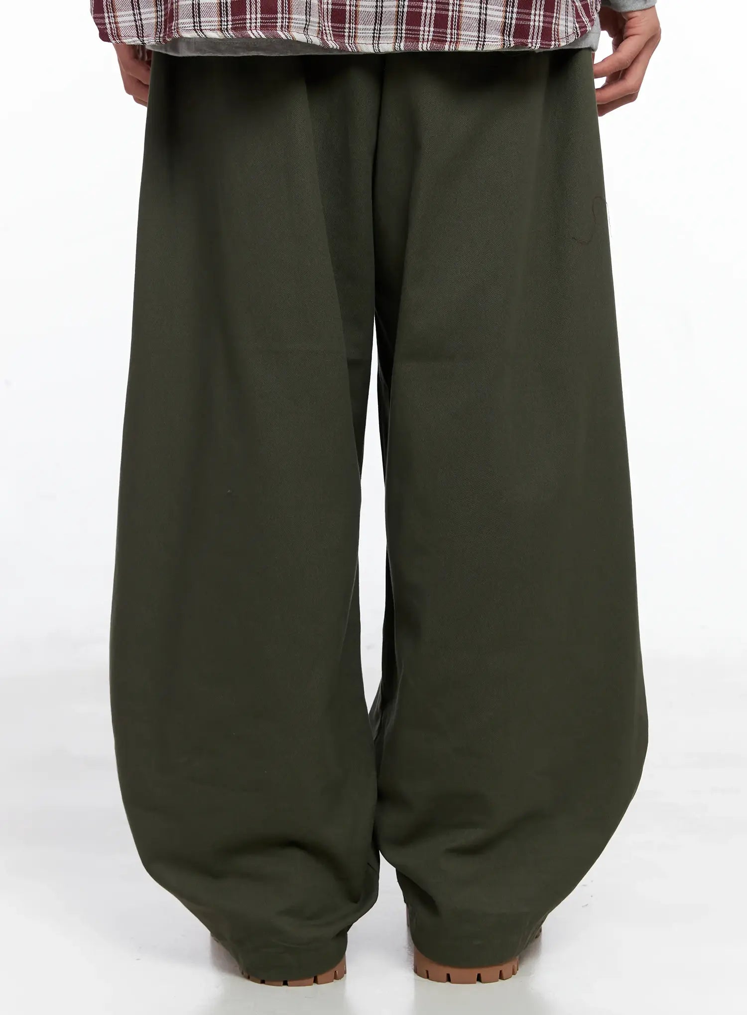 Men's Pintuck Wide-Leg Pants IO506