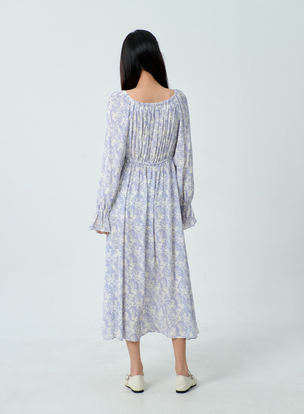 Flower Print Maxi Dress BM331