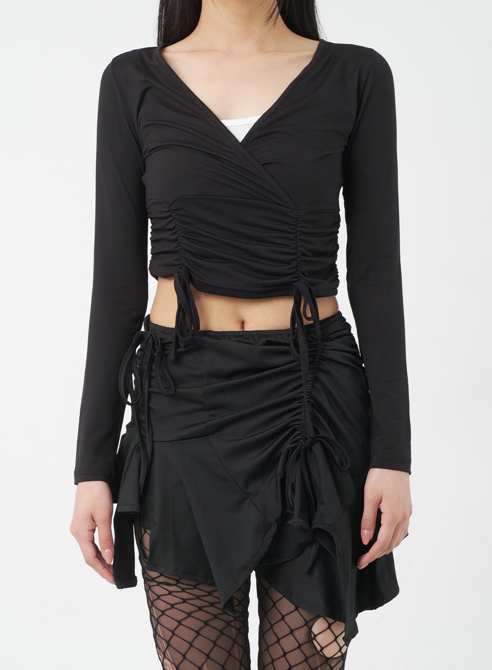V-Neck Cropped Top BY309