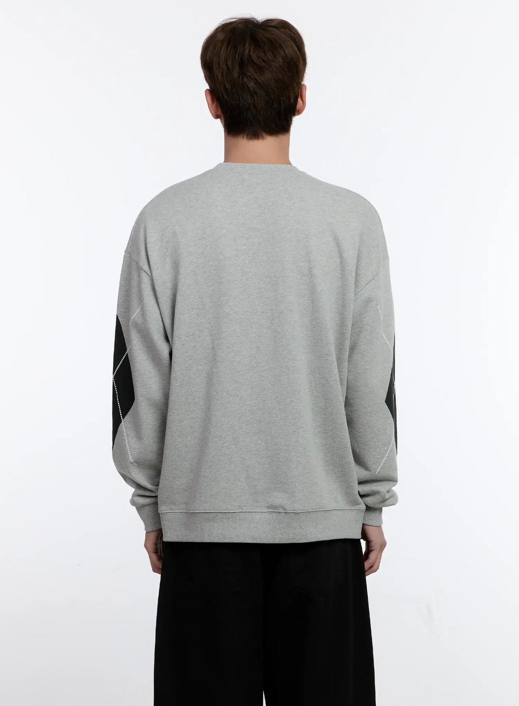 Men's Argyle Pattern Sweatshirt IS530