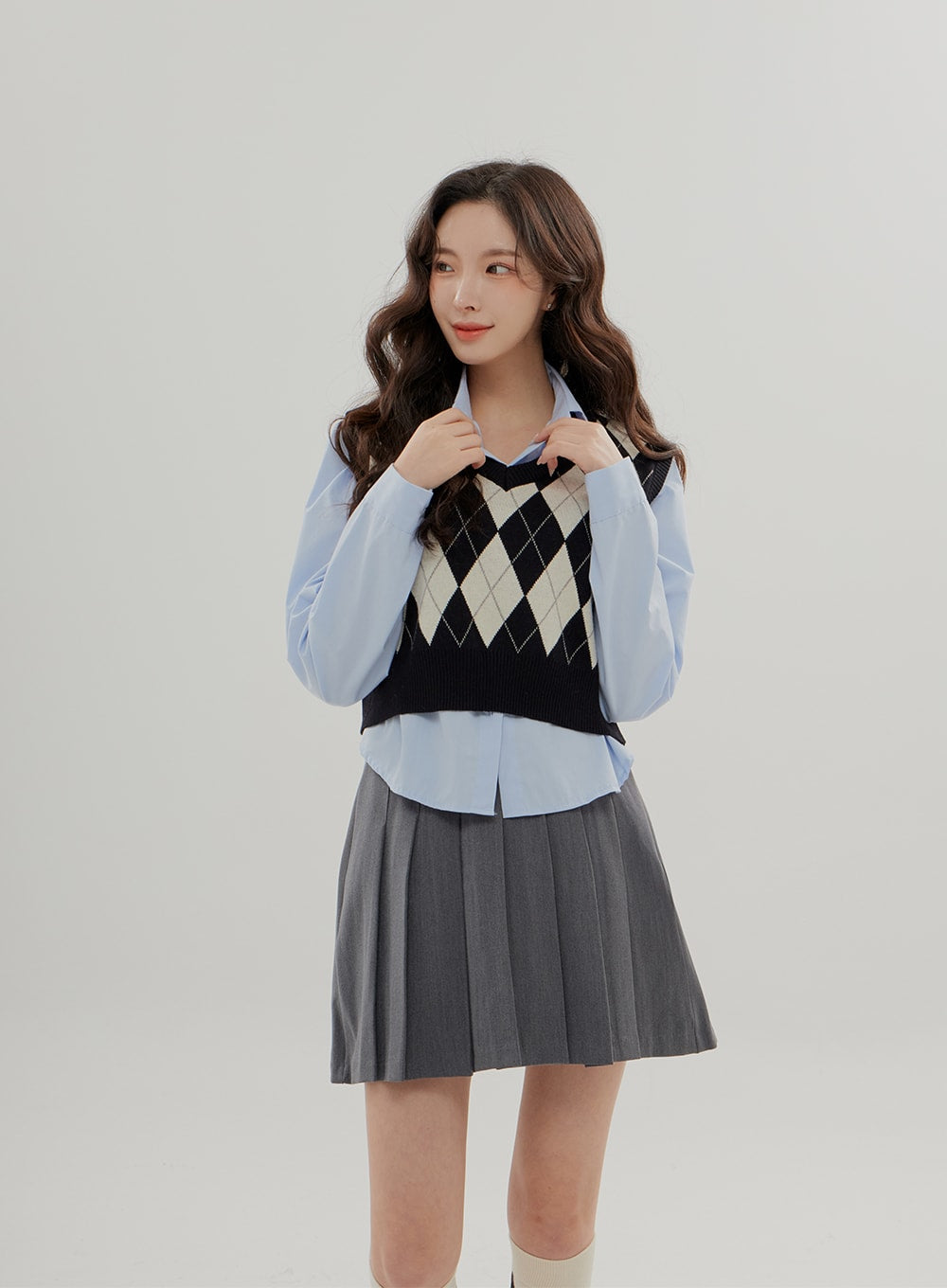 Cropped Long Sleeve Shirt B0802