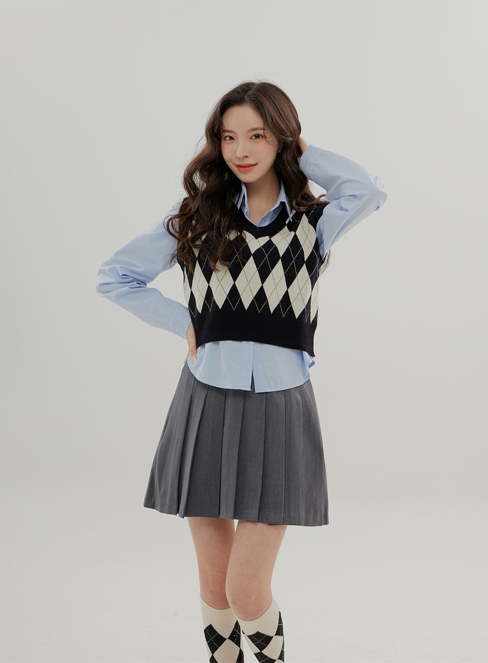 Cropped Long Sleeve Shirt B0802