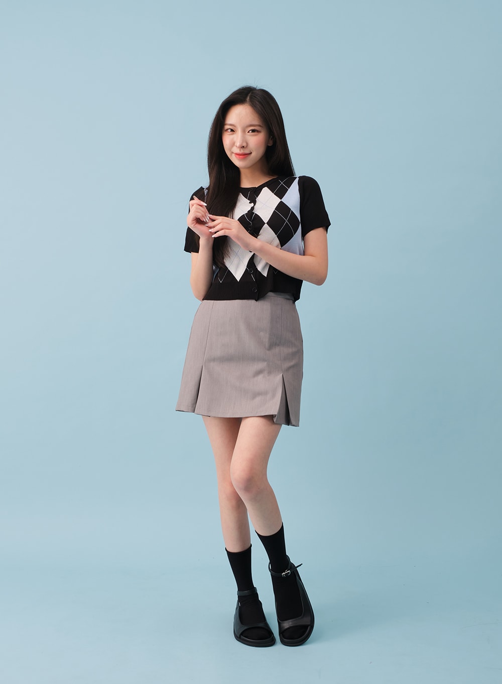 Sheer Ribbed Socks BY27