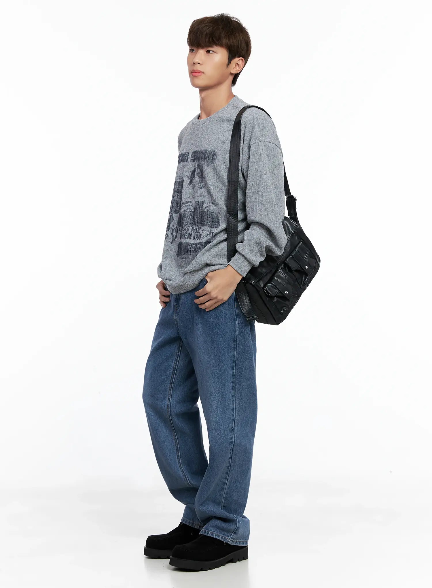 Men's Graphic Sweater IO506