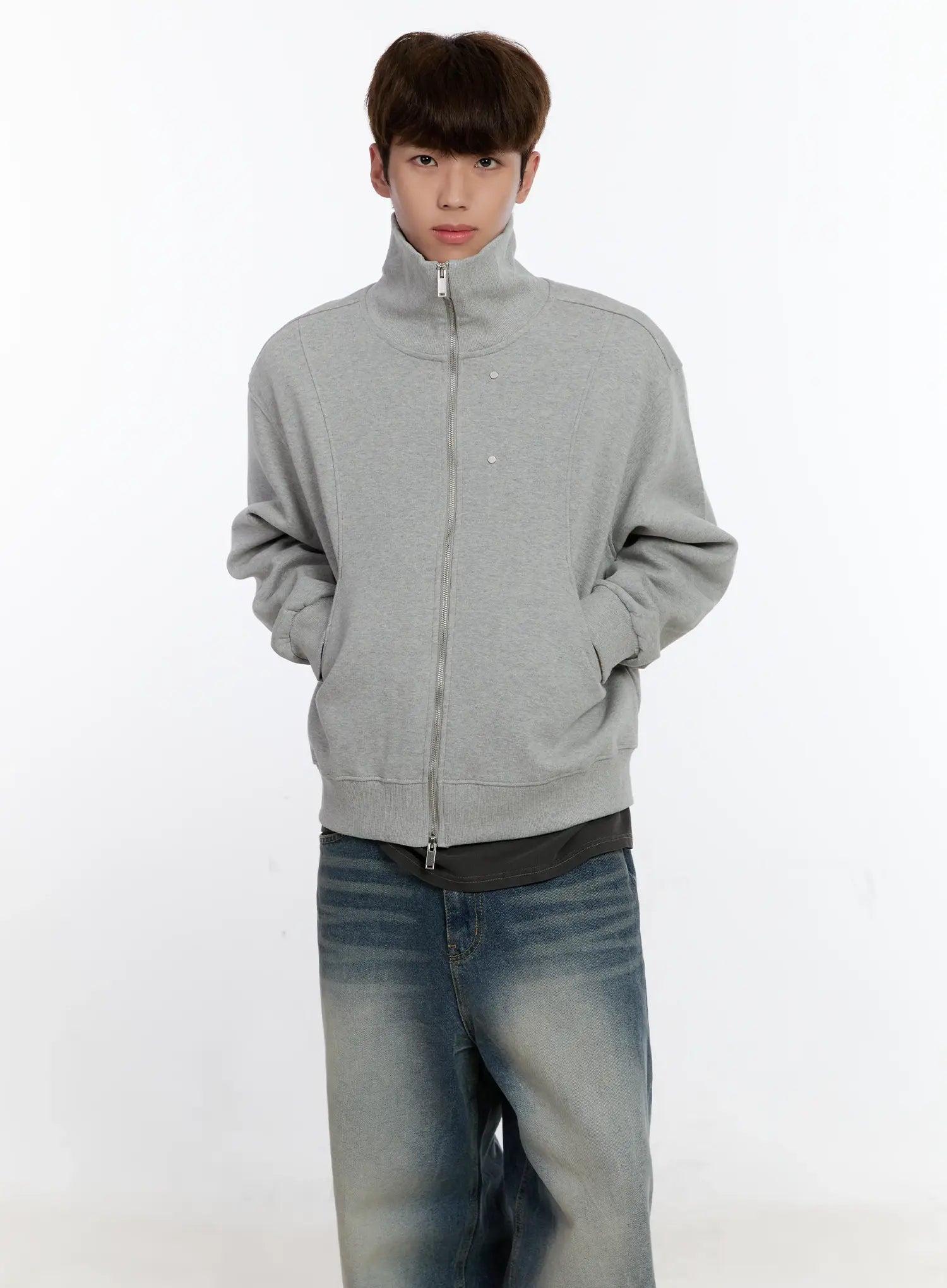 Men's Classic Two-Way Zip-Up Jacket IS529