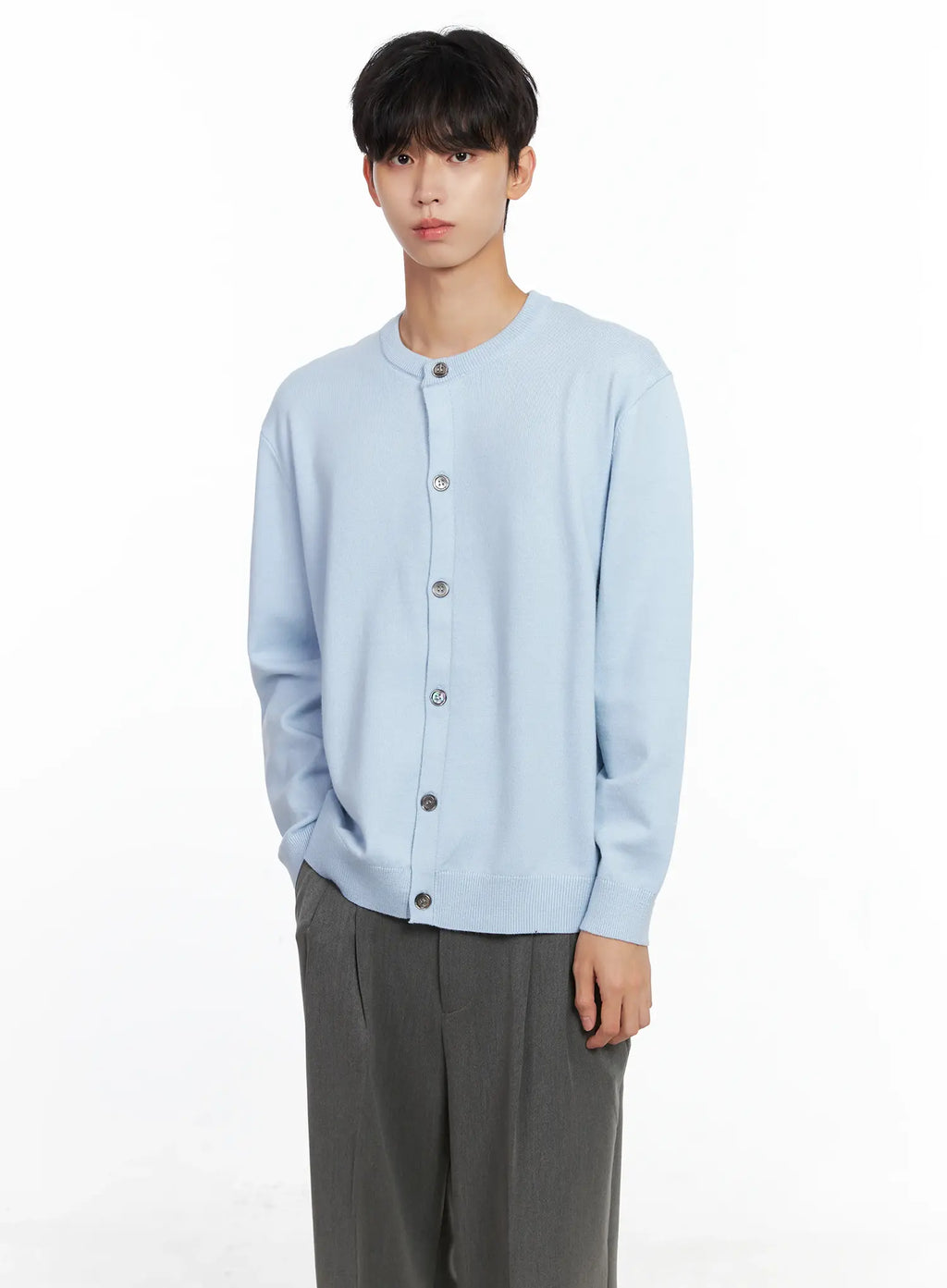 Men's Classic Round Cardigan IS519