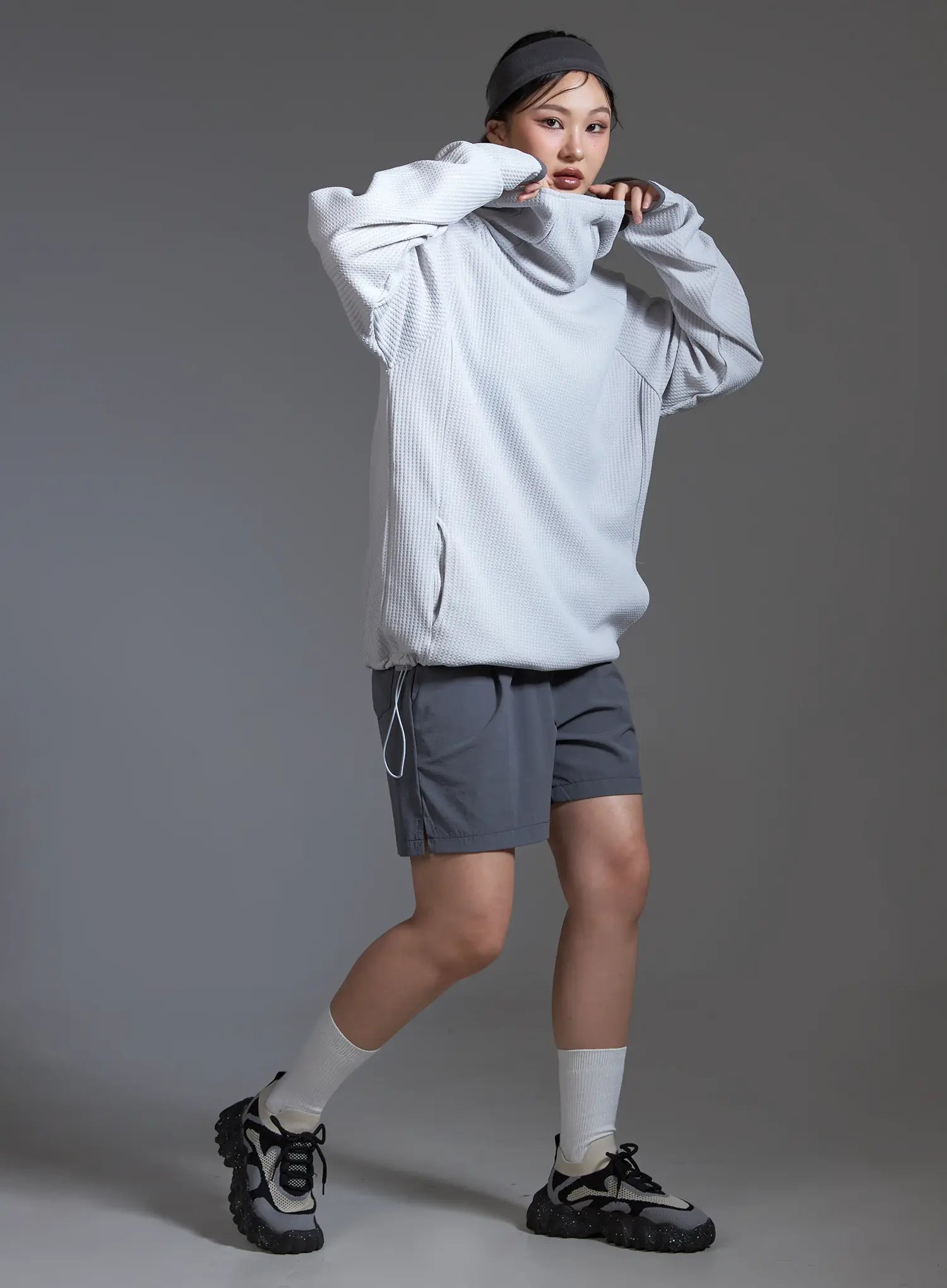 Casual Sporty Stretch Running Shorts (Dark Gray) IO517