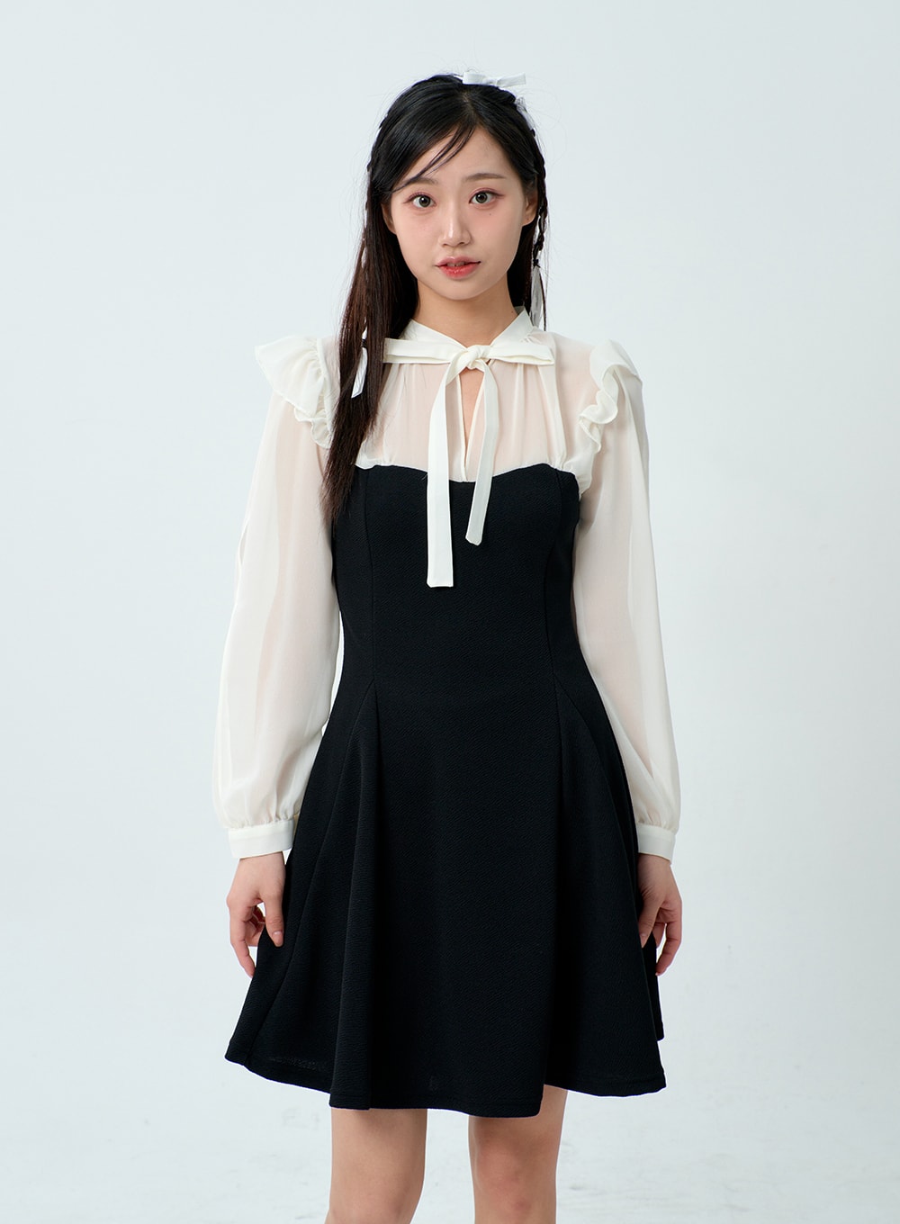 Cut Out Sleeve Mini Dress BM329