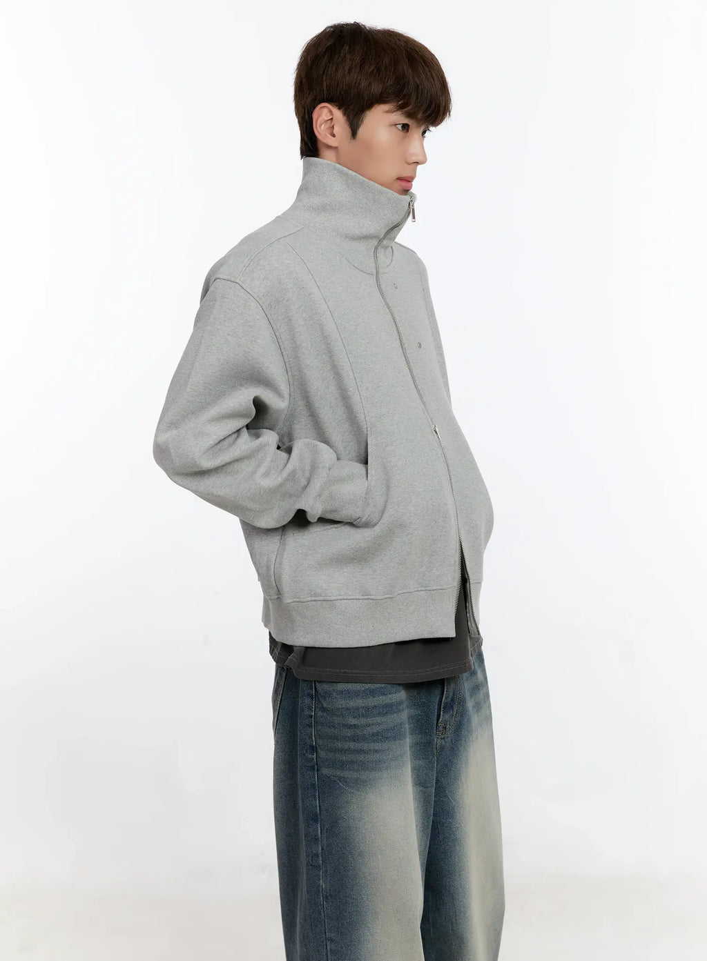 Men's Classic Two-Way Zip-Up Jacket IS529