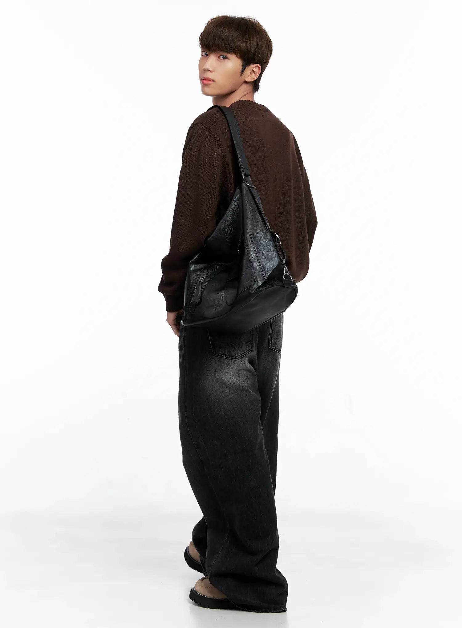 Men's Statement Graphic Knit Sweater IO502